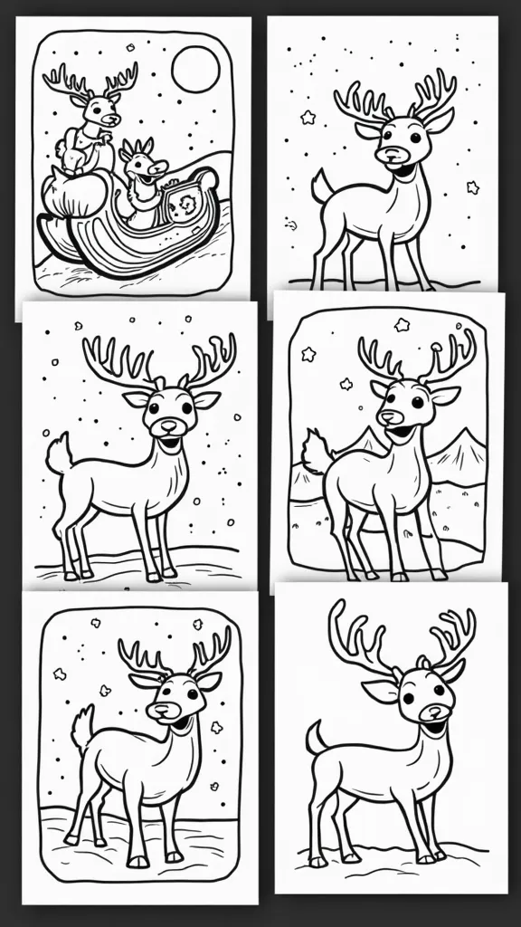 rudolph printable coloring pages